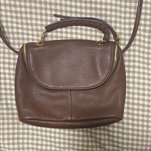 Elegant Brown Leather Handbag